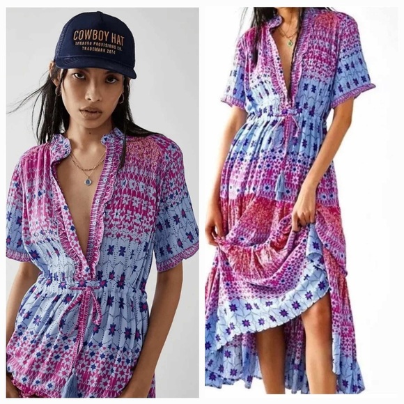 Free People Rare Feelings Maxi Dress Multicolor - Women's size XS - Picture 2 of 9